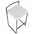 Lot de 2 tabourets de bar contemporains Fuji à hauteur de comptoir 26 po - LumiSource