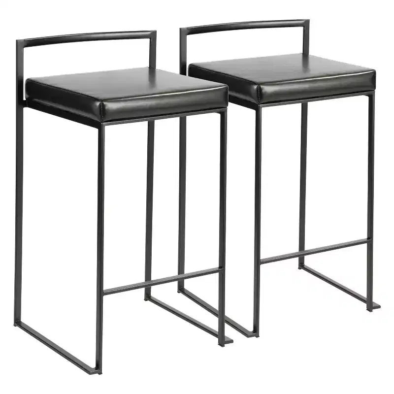 Lot de 2 tabourets de bar contemporains Fuji à hauteur de comptoir 26 po - LumiSource