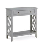 36 Table basse Middlebury, table d'appoint avec plateau et console – Alaterre Furniture