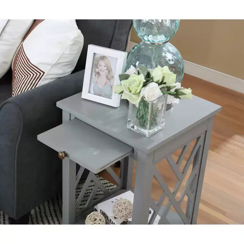 36 Table basse Middlebury, table d'appoint avec plateau et console – Alaterre Furniture