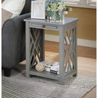 36 Table basse Middlebury, table d'appoint avec plateau et console – Alaterre Furniture