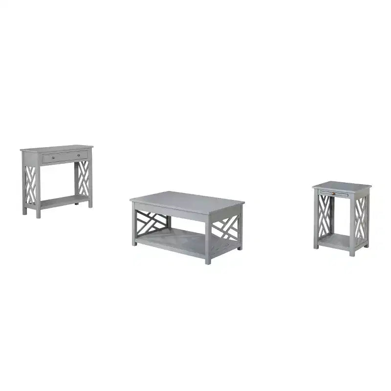 36 Table basse Middlebury, table d'appoint avec plateau et console – Alaterre Furniture