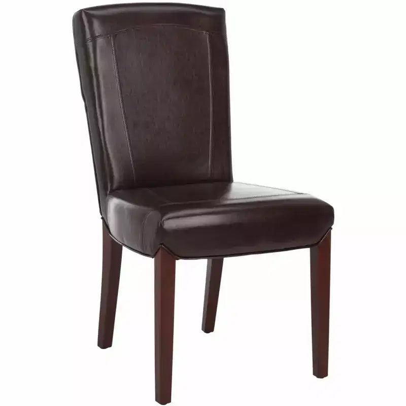 Chaise d'appoint en cuir Ken (lot de 2) - HUD8200 - Safavieh Couture
