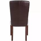 Chaise d'appoint en cuir Ken (lot de 2) - HUD8200 - Safavieh Couture