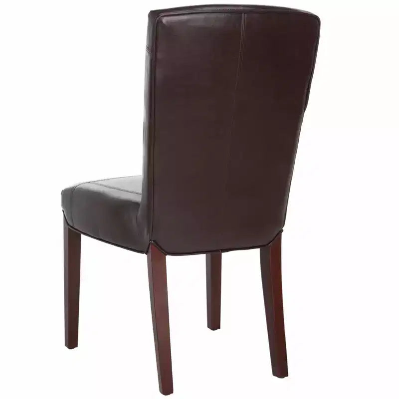 Chaise d'appoint en cuir Ken (lot de 2) - HUD8200 - Safavieh Couture