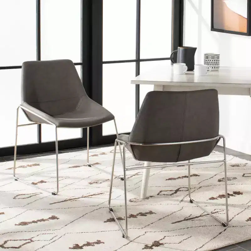 Chaise de salle à manger Alexis Mid-Century (Lot de 2) - DCH3000 - Safavieh