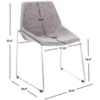Chaise de salle à manger Alexis Mid-Century (Lot de 2) - DCH3000 - Safavieh