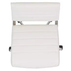 Chaise de bureau pivotante de direction contemporaine en similicuir avec dossier mi-haut sans accoudoirs Flash Furniture