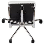 Chaise de bureau pivotante de direction contemporaine en similicuir avec dossier mi-haut sans accoudoirs Flash Furniture