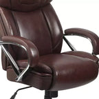Flash Furniture HERCULES Series Grand & Tall, capacité de 226 kg, fauteuil de bureau ergonomique pivotant en LeatherSoft avec assise extra large