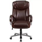 Flash Furniture HERCULES Series Grand & Tall, capacité de 226 kg, fauteuil de bureau ergonomique pivotant en LeatherSoft avec assise extra large