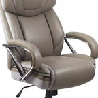 Flash Furniture HERCULES Series Grand & Tall, capacité de 226 kg, fauteuil de bureau ergonomique pivotant en LeatherSoft avec assise extra large