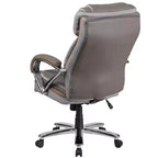 Flash Furniture HERCULES Series Grand & Tall, capacité de 226 kg, fauteuil de bureau ergonomique pivotant en LeatherSoft avec assise extra large
