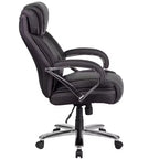 Flash Furniture HERCULES Series Grand & Tall, capacité de 226 kg, fauteuil de bureau ergonomique pivotant en LeatherSoft avec assise extra large