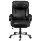 Flash Furniture HERCULES Series Grand & Tall, capacité de 226 kg, fauteuil de bureau ergonomique pivotant en LeatherSoft avec assise extra large