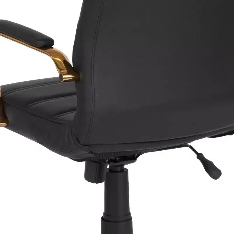 Fauteuil de bureau de direction pivotant Flash Furniture à dossier haut avec structure et accoudoirs en métal