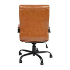 Fauteuil de bureau de direction pivotant Flash Furniture à dossier haut avec structure et accoudoirs en métal