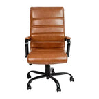 Fauteuil de bureau de direction pivotant Flash Furniture à dossier haut avec structure et accoudoirs en métal