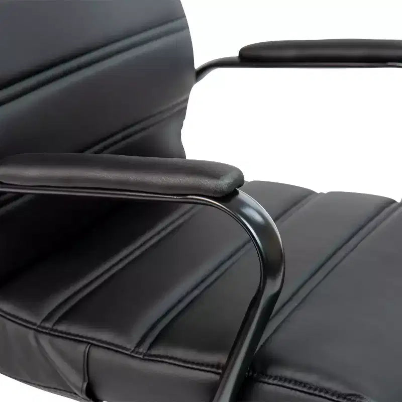 Fauteuil de bureau de direction pivotant Flash Furniture à dossier haut avec structure et accoudoirs en métal