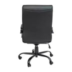 Fauteuil de bureau de direction pivotant Flash Furniture à dossier haut avec structure et accoudoirs en métal