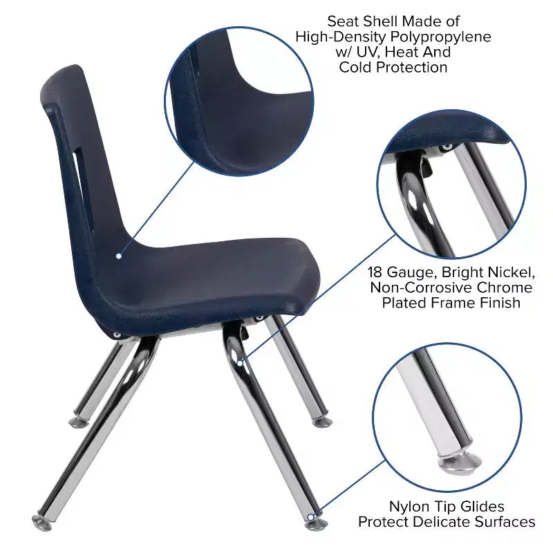 Chaise d'écolier empilable Flash Furniture Advantage Student - 30,5 cm
