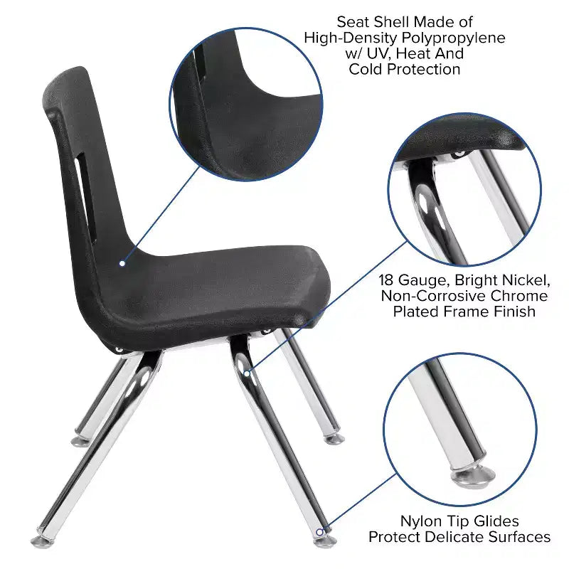 Chaise d'écolier empilable Flash Furniture Advantage Student - 30,5 cm