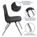 Chaise d'écolier empilable Flash Furniture Advantage Student - 30,5 cm