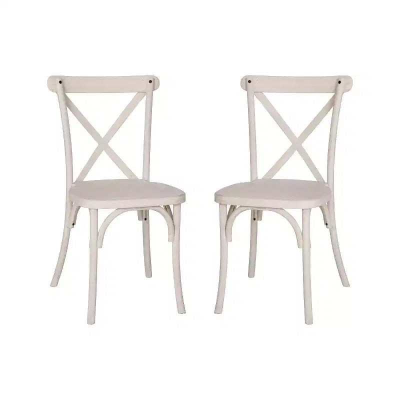Lot de 2 chaises Advantage X-Back en résine Flash Furniture