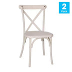 Lot de 2 chaises Advantage X-Back en résine Flash Furniture