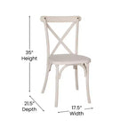 Lot de 2 chaises Advantage X-Back en résine Flash Furniture
