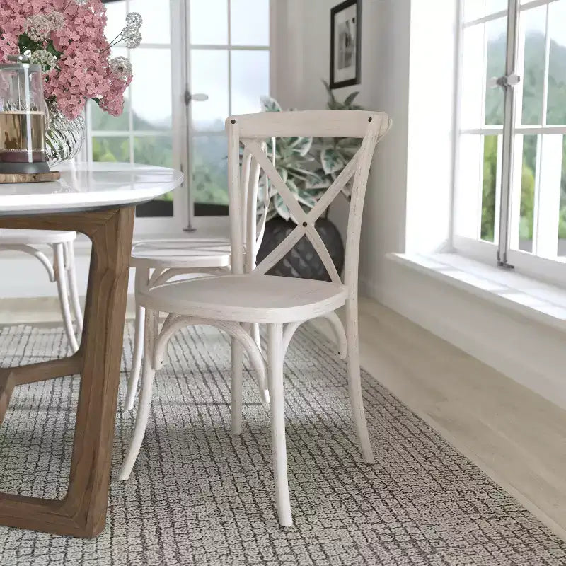 Flash Furniture 2-pack Advantage Resin X-Back Chair