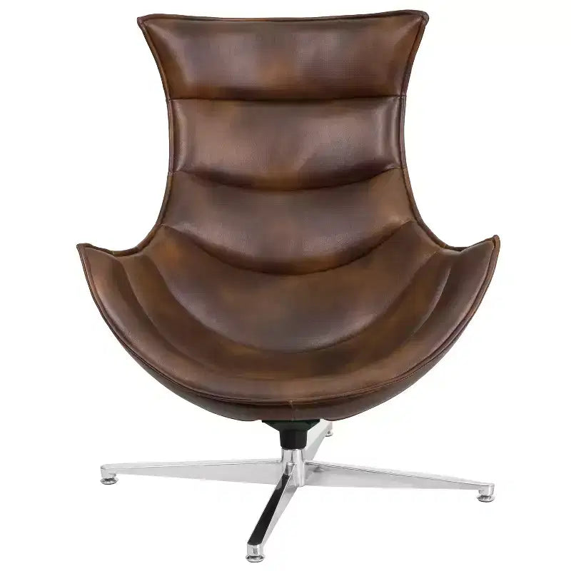 Fauteuil Cocon Pivotant de Bureau à Domicile Flash Furniture - Fauteuil d'Appoint de Salon