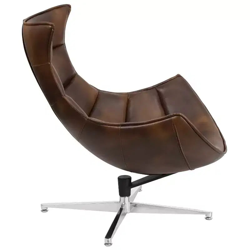 Fauteuil Cocon Pivotant de Bureau à Domicile Flash Furniture - Fauteuil d'Appoint de Salon