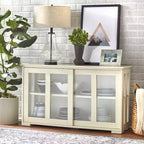 Meuble de rangement empilable Pacific Buylateral avec portes coulissantes en verre