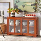Meuble de rangement empilable Pacific Buylateral avec portes coulissantes en verre