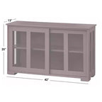 Meuble de rangement empilable Pacific Buylateral avec portes coulissantes en verre