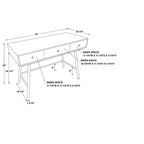 Bureau 3 tiroirs Cailan - Linon