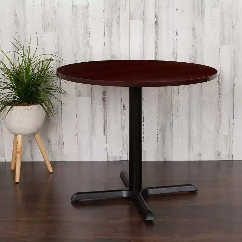 Table de conférence multi-usage ronde Emma et Oliver de 36 po – Table de réunion pour bureau