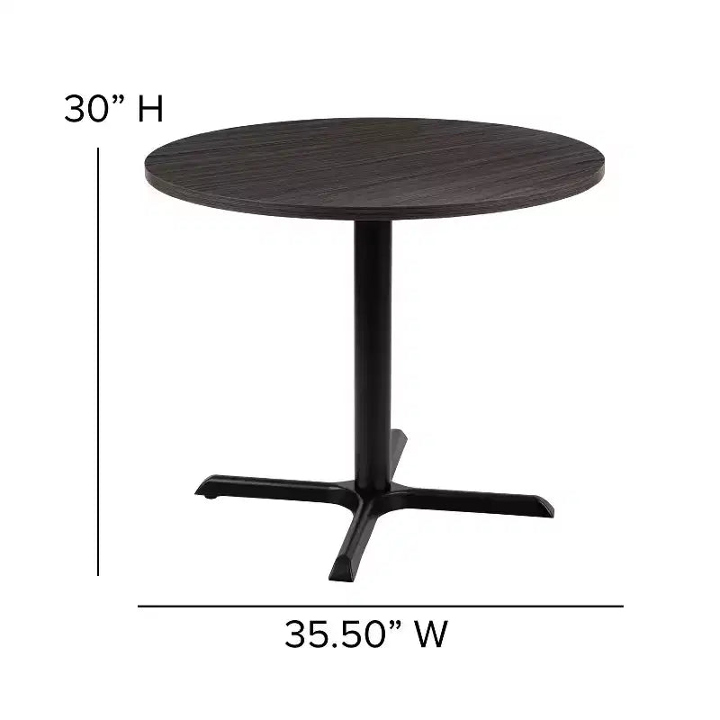 Table de conférence multi-usage ronde Emma et Oliver de 36 po – Table de réunion pour bureau