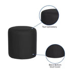 Pouf Ottoman Rond Rembourré Emma et Oliver