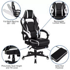 Ensemble de jeu Emma et Oliver – Support de bureau pour casque et gobelet et fauteuil inclinable avec repose-pieds