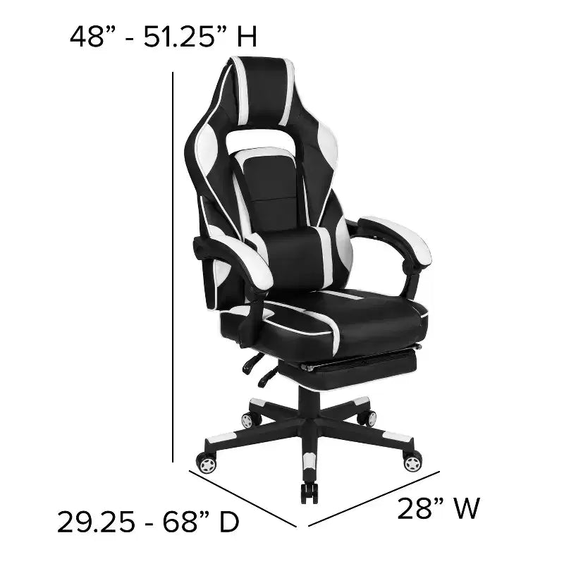 Ensemble de jeu Emma et Oliver – Support de bureau pour casque et gobelet et fauteuil inclinable avec repose-pieds