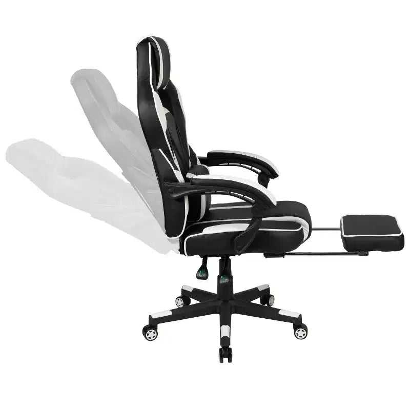 Ensemble de jeu Emma et Oliver – Support de bureau pour casque et gobelet et fauteuil inclinable avec repose-pieds