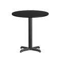 Emma and Oliver 24 Round Laminate Table Top with 22x22 Table Height Base