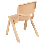 Chaise d'école empilable en plastique Emma et Oliver, lot de 4, hauteur d'assise 30,5 cm - Chaise pour enfants