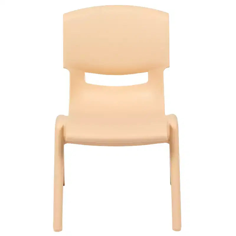 Chaise d'école empilable en plastique Emma et Oliver, lot de 4, hauteur d'assise 30,5 cm - Chaise pour enfants