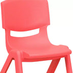 Chaise d'école empilable en plastique Emma et Oliver, lot de 4, hauteur d'assise 30,5 cm - Chaise pour enfants