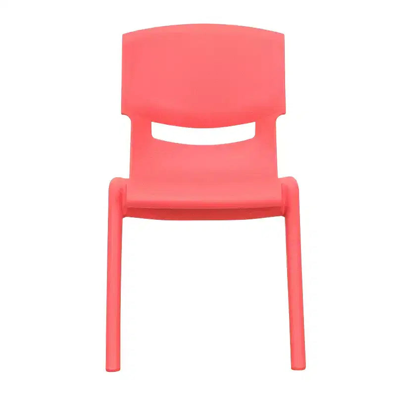 Chaise d'école empilable en plastique Emma et Oliver, lot de 4, hauteur d'assise 30,5 cm - Chaise pour enfants