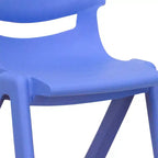 Chaise d'école empilable en plastique Emma et Oliver, lot de 4, hauteur d'assise 30,5 cm - Chaise pour enfants