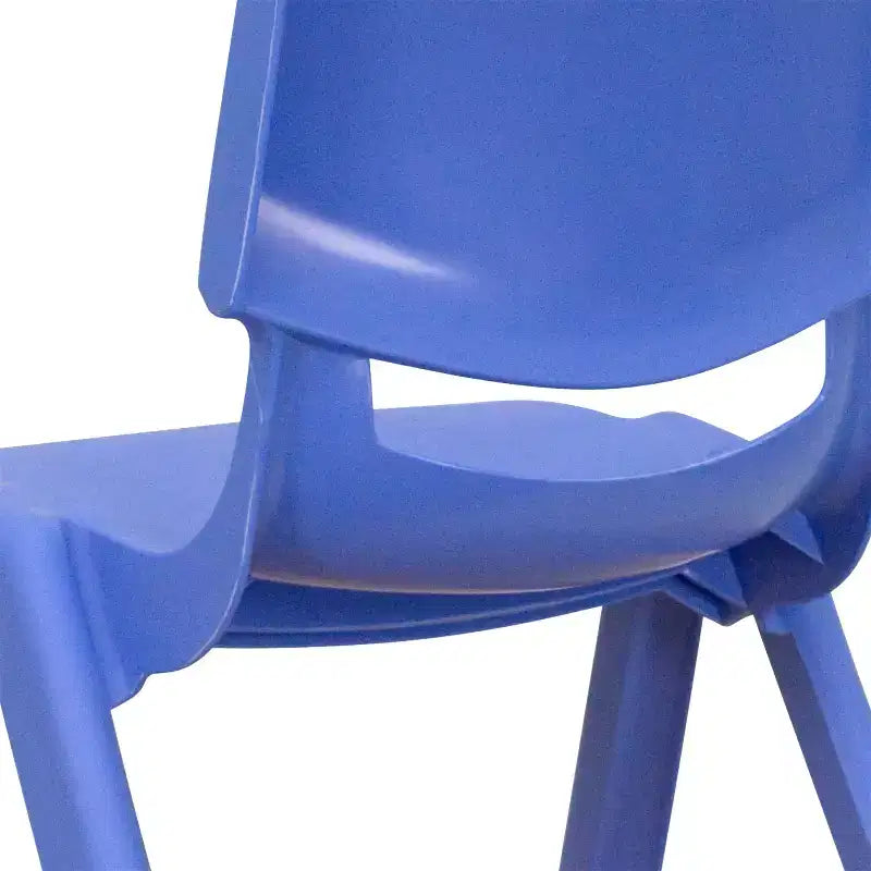 Chaise d'école empilable en plastique Emma et Oliver, lot de 4, hauteur d'assise 30,5 cm - Chaise pour enfants